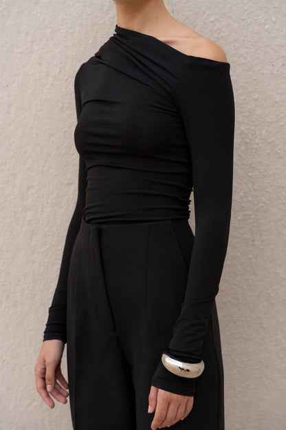 Grace Asymmetric Long Sleeve Top